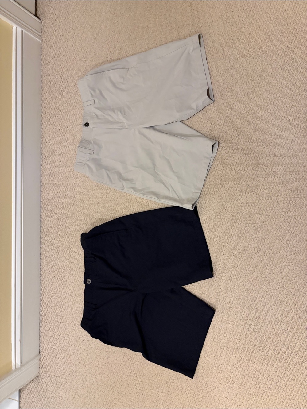 Men’s Under Armor Classic Casual Shorts — Light Tan and Black